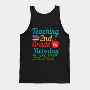 Teaching 2nd Grade on Twosday Tank Top